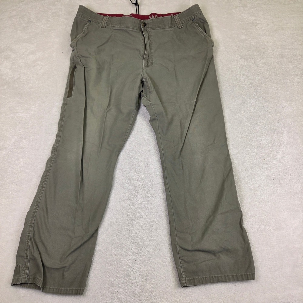 Mountain Khakis Mens Canvas Utility Pants Sage Green Straight Leg 39x28